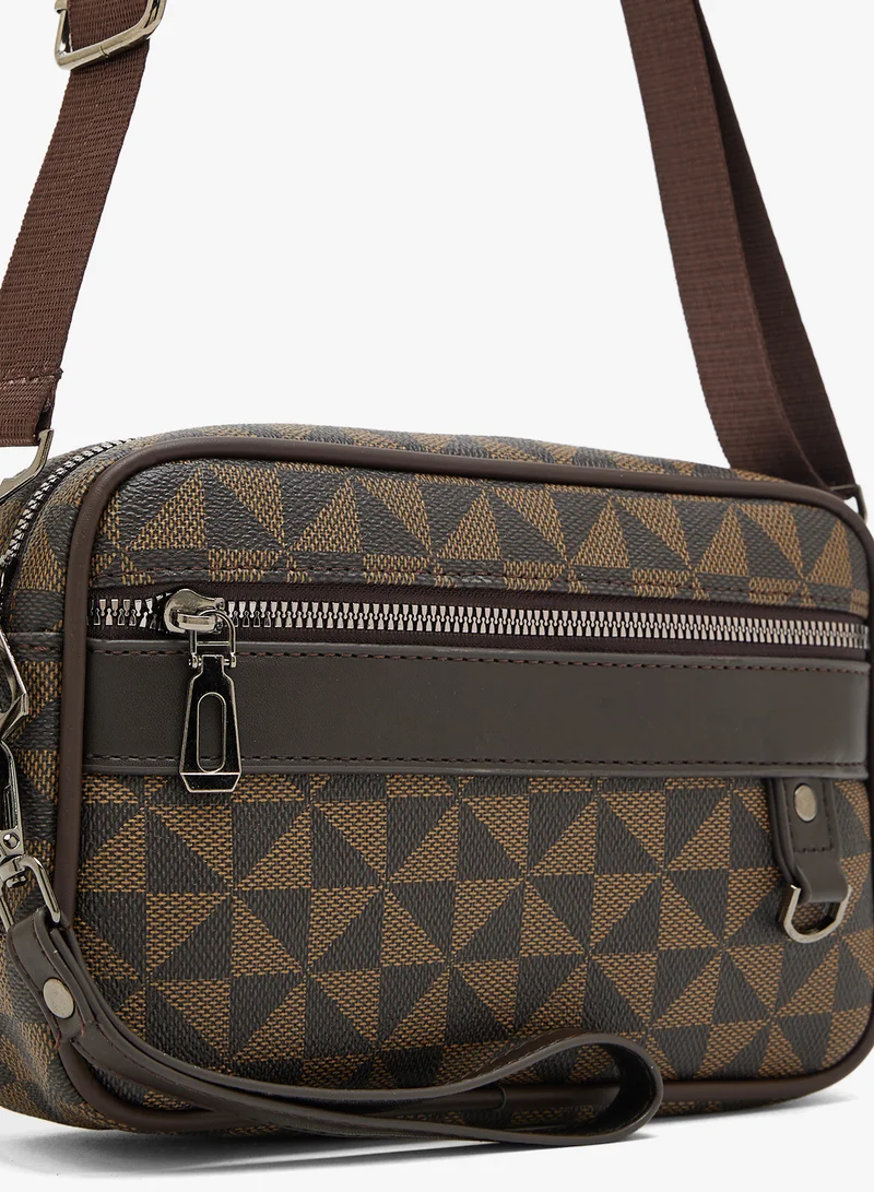Robert Wood Printed Casual Crossbody Mesenger Bag