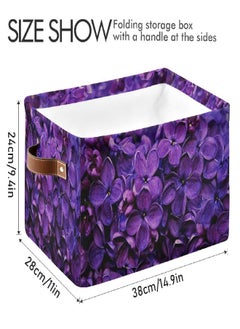 xigua Spring Lilac Purple Floral Large Storage Basket, Foldable Storage Basket, Waterproof Coating Storage Box with Handle Toy Storage Bag, for Home School & Office, 1PCS - pzsku/Z29B9B0B4F603F3522574Z/45/_/1693220391/9053936d-fead-43f1-b685-bdf9cdbcc604