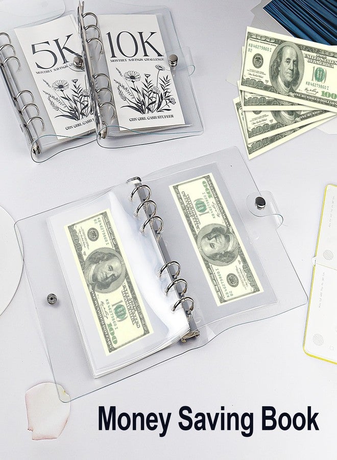 QETRABONE 12-Month Money Savings Challenges Book with Envelopes, 3 Pcs Money Saving Binder, Money Binder for Cash Saving for Office, Home, School (2.5K+5K+10K) - Image 5