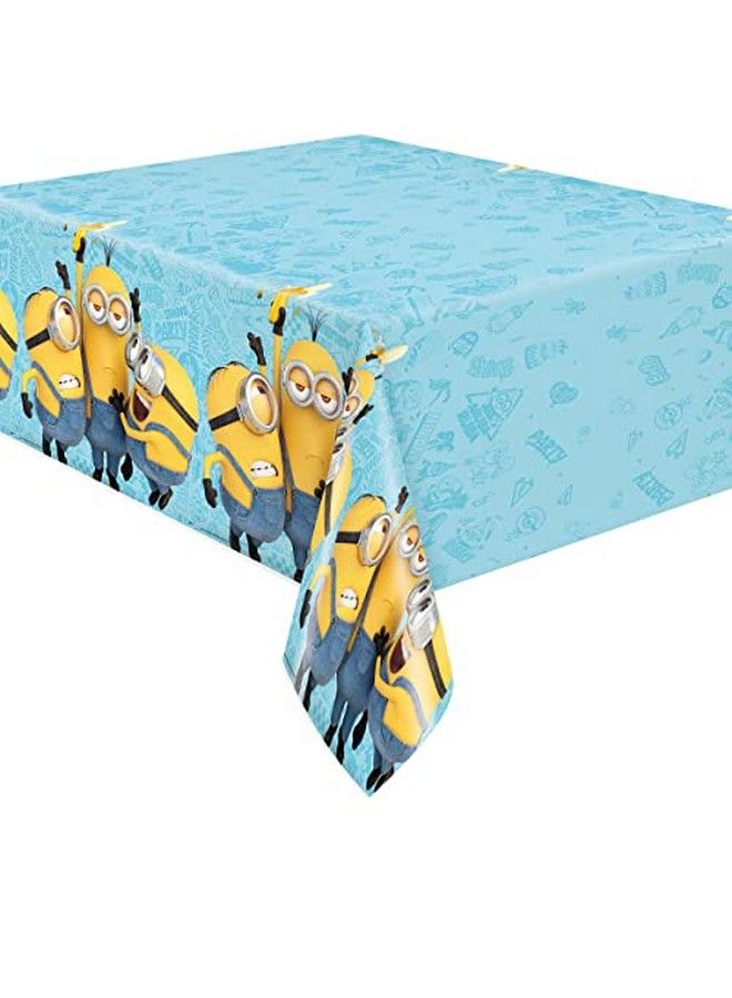 Unique Despicable Me Birthday Party Supplies Bundle Pack Includes Plastic Table Covers 3 Pack - Image 3
