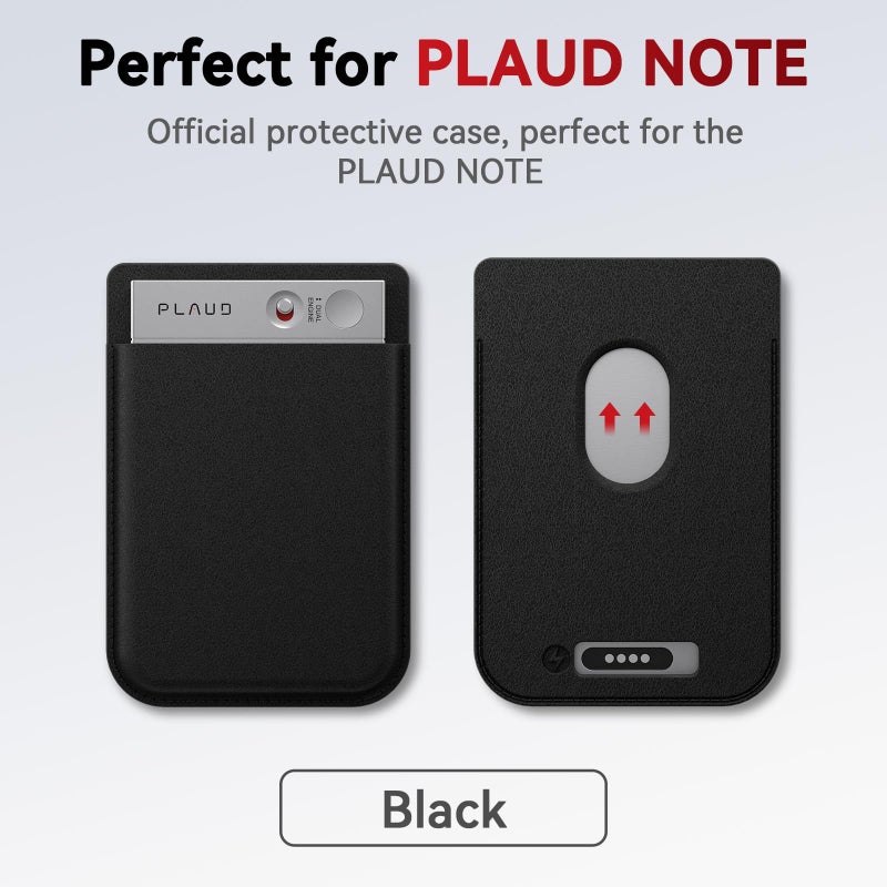 PLAUD Replacement (Not for Note Pro) Magnetic Carrying Leather Case for Plaud Note AI Voice Recorder â€“ Thin Phone Wallet Attachment, Compatible with All Phone (Original Equipment Included) - Image 4