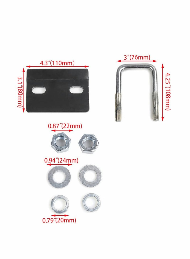SYOSI 1Pcs Hitch Tightener for 1.25" and 2" Hitches, Solid Steel Anti-Rattling Stabilizer Rust-Free Reducing Extra Movement including Swaying, Rocking and Rattling of Any Hitch-Mounted Accessory - Image 5