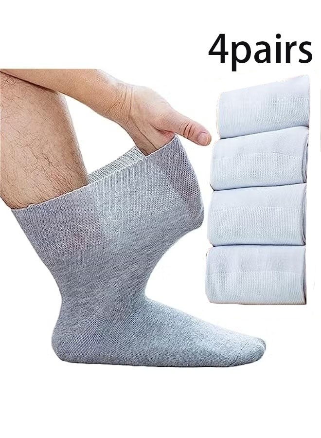 إيليلي عبوة من 4 جوارب لمرضى السكري، فائقة النعومة، غير ملزمة، جوارب للقدمين المتورمتين، غير ملزمة ... - Image 1