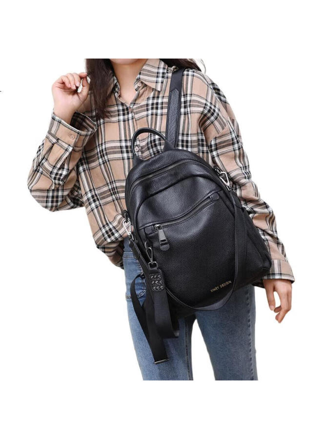 viney Leather Backpack For Women, Large Capacity, Stylish, Lightweight School Bag For Travel, Birthday And Mother'S Day Gift - Image 2