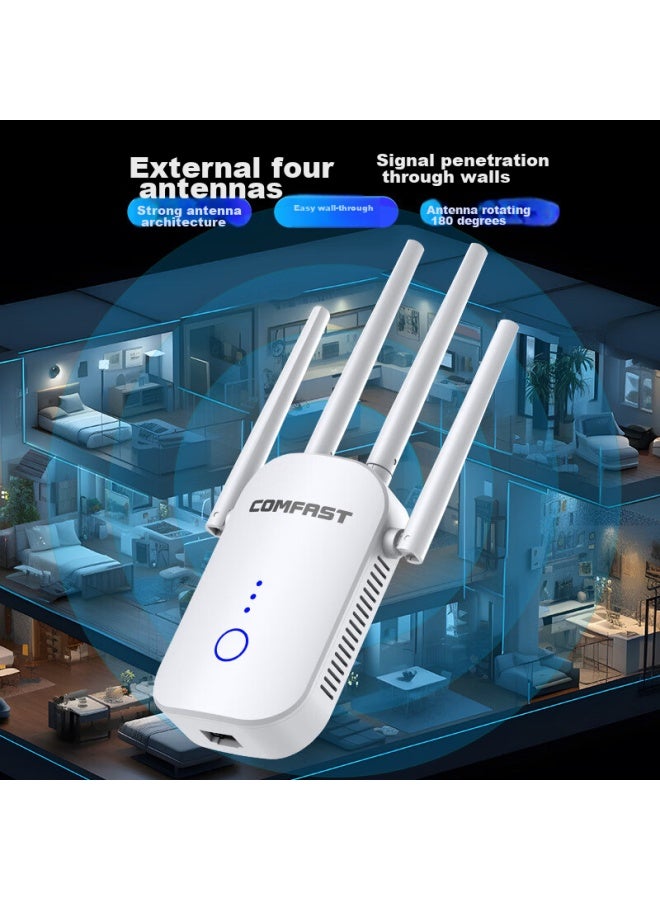 Comfast 1200m Wifi Signal Amplifier, Gigabit Dual-band 5g Signal Amplifier, Wifi Network Signal Booster, Router Wireless Repeater, Wall-penetrating King 758ac - Image 3