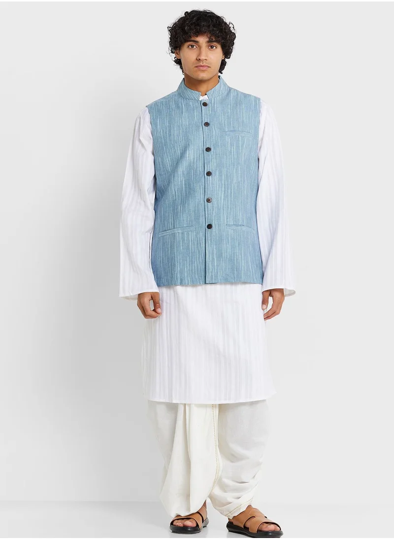 Fabindia Button Detail Nehru Jacket