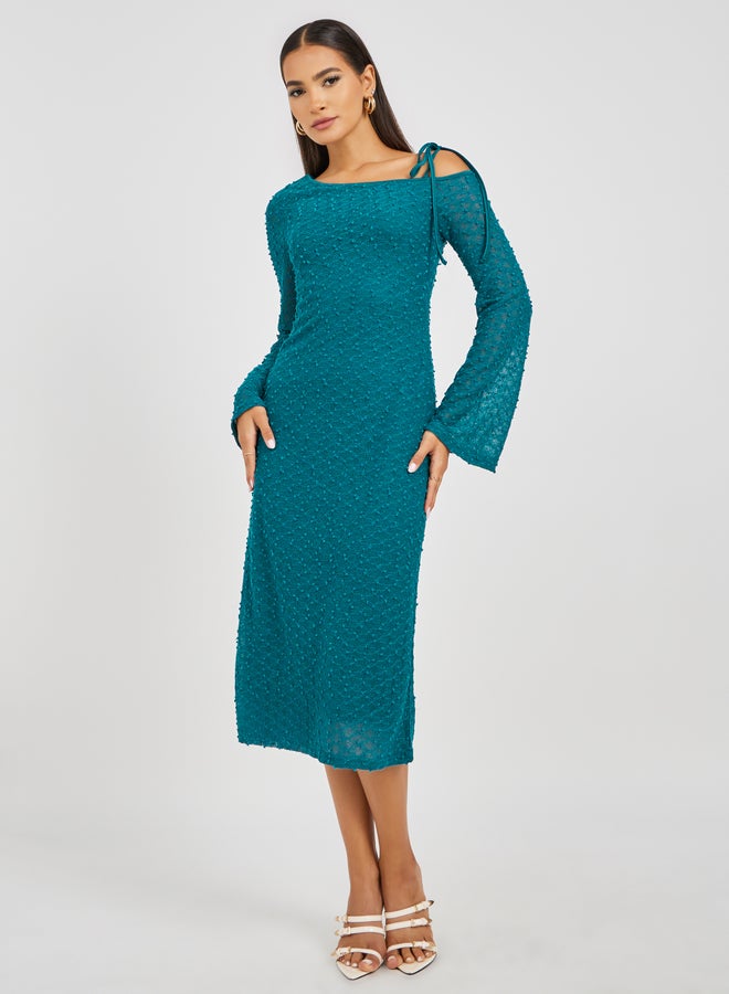 Styli Textured Midi Dress  - Image 2