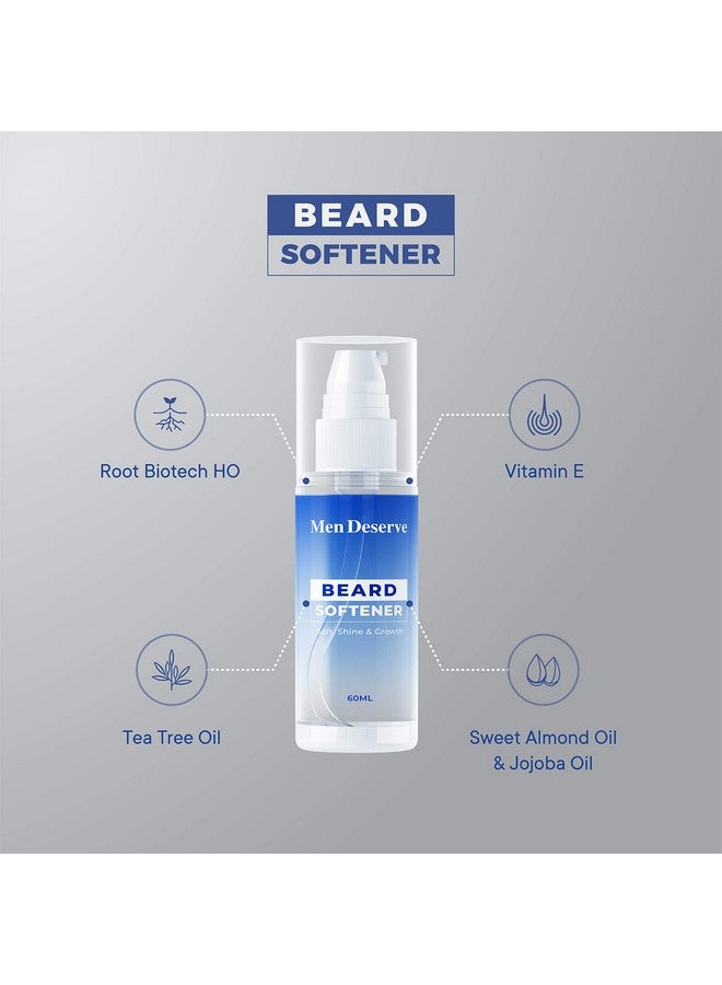 مين ديسيرف منعم اللحية / منعم اللحية للرجال / زيت منعم اللحية / مصل اللحية / (ناعم، لامع ونمو) - (60 مل) - Image 2
