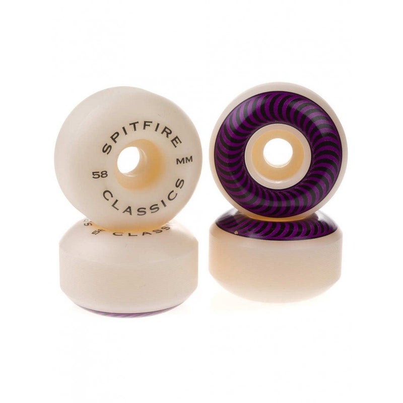 Spitfire Classic Skateboard Wheels, Purple, 58 mm - Image 2