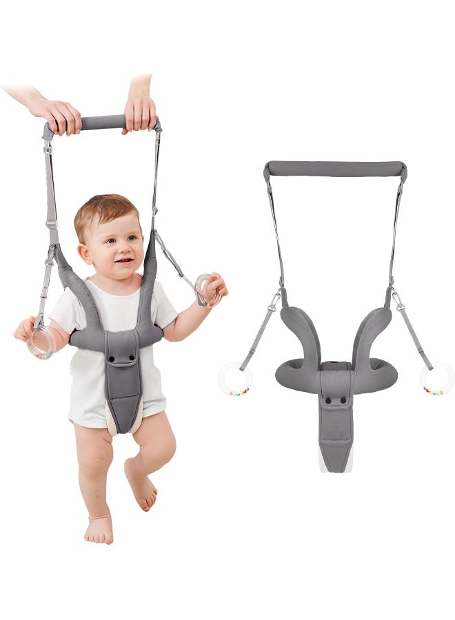 Ocanoiy Baby Walking Helper, Handheld Baby Walking Harness, Infant Toddler Walker Assistant Belt, Baby Standing Support Help Baby Walk, Walking Assistance for Babies 8-16 Months (Gray) - Image 1