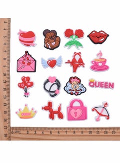 Excefore Croc Charms 16 Pcs Shoe Decoration Charms Crocs Pins Crocs Accessories  - Image 3