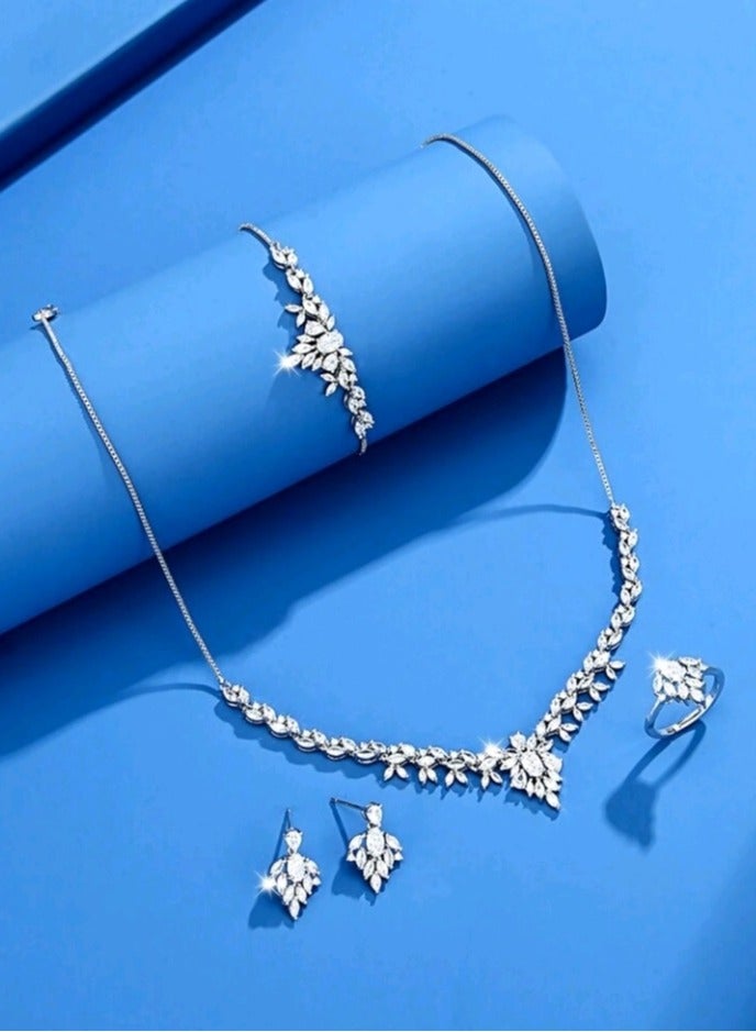 Jewelry For Life Luxury Jewellery Set For Women Inlaid With Zirconia - Image 1
