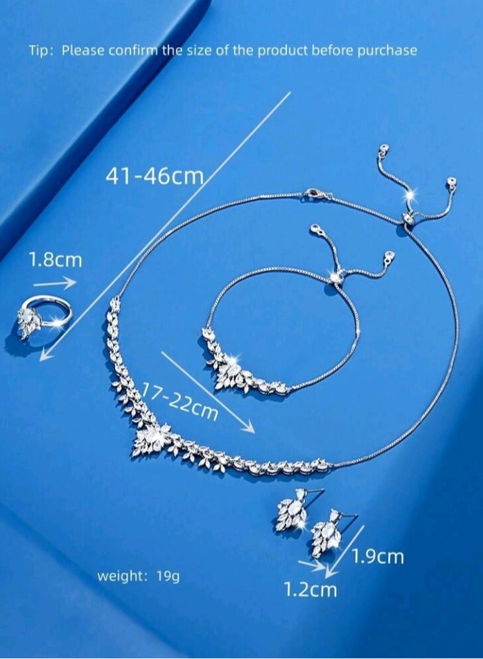 Jewelry For Life Luxury Jewellery Set For Women Inlaid With Zirconia - Image 3