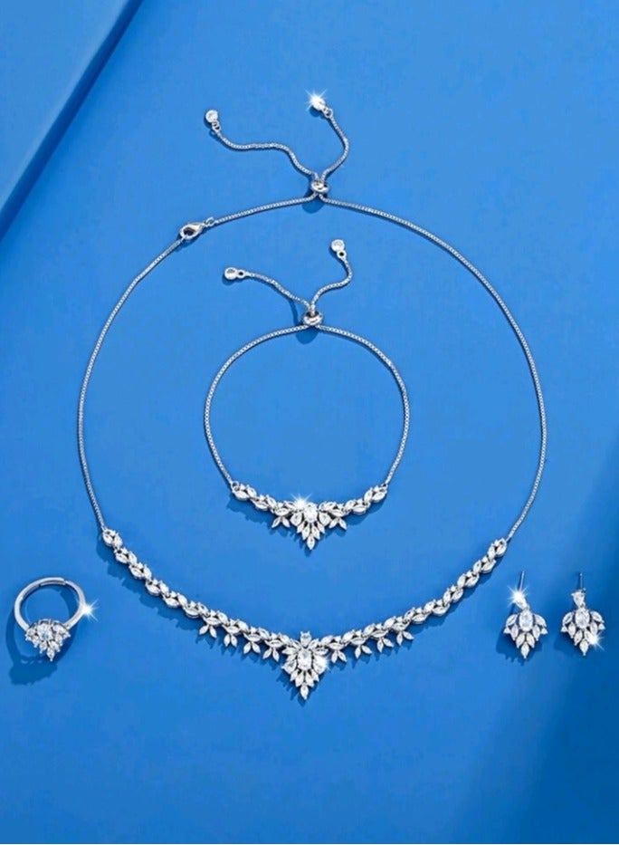 Jewelry For Life Luxury Jewellery Set For Women Inlaid With Zirconia - Image 2