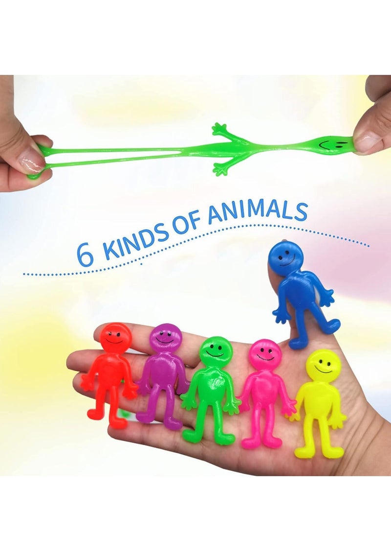 يوڠام ٣٦ لعبة رجل لاصق ومطاطي، ألعاب تململ ممتعة للأطفال، رجال قابلون للتمدد والانحناء بألوان متنوعة لتخفيف التوتر، هدايا حفلات نابضة بالألوان، جوائز للفصول الدراسية، مستلزمات حفلات عيد الميلاد وللعب الحسي - Image 2