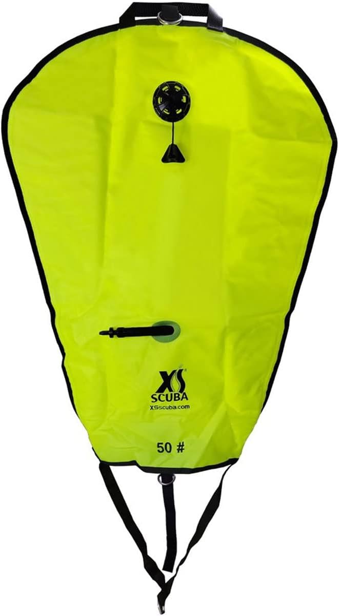 XS Scuba Deluxe 50 Pound Lift Bag in Bright Yellow - Image 1