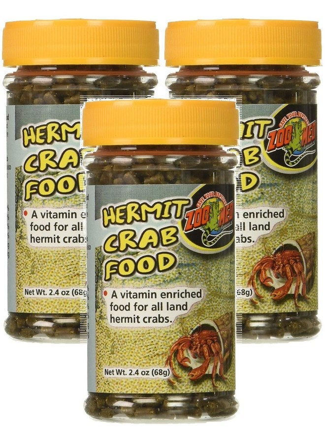 زوو ميد (عبوة من 3 قطع) طعام السلطعون الناسك من Zoo Med - 2.4 أونصة لكل عبوة