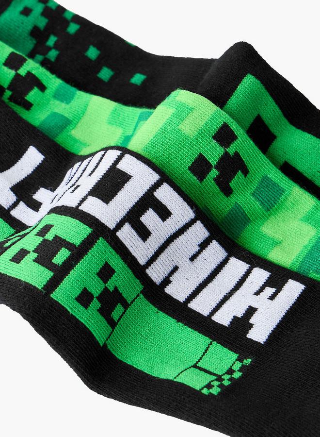 MINECRAFT Pack Of 3 - Boys Socks With Print - Image 4