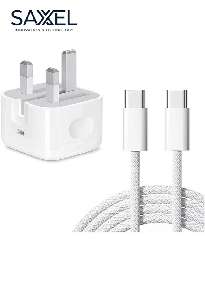 saxel Saxel iPhone Charger 35 Watt Type C To C usbc 1 M 35W Z29BA369C0BAF4918D857Z