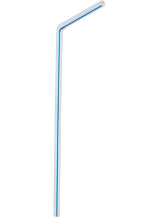 Hotpack Disposable Flexible Drinking Straws 6mm for cold drinks , Juice , 500 Pieces - view 2