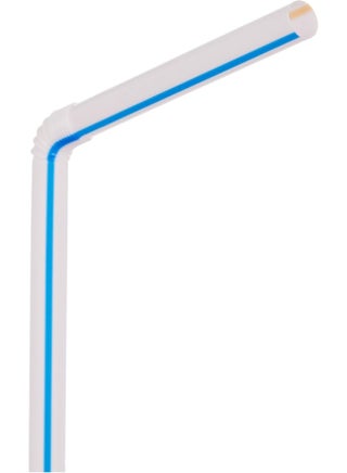 Hotpack Disposable Flexible Drinking Straws 6mm for cold drinks , Juice , 500 Pieces - view 5