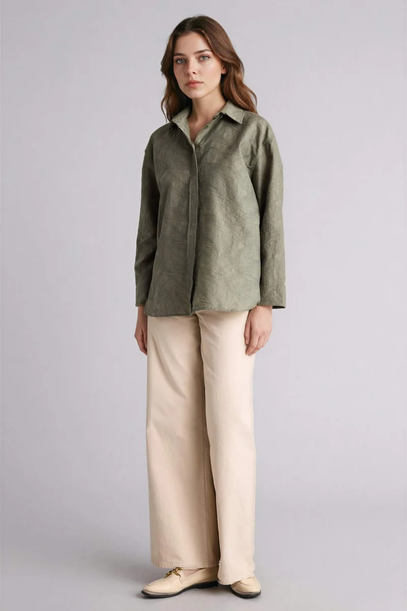 ديفاكتو Regular Fit Long Sleeve Tunic