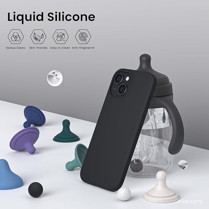 Unipha iPhone 14 Plus Silicone Case  Black - Image 2