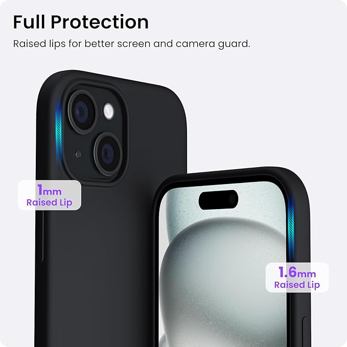 Unipha iPhone 14 Plus Silicone Case  Black - Image 3