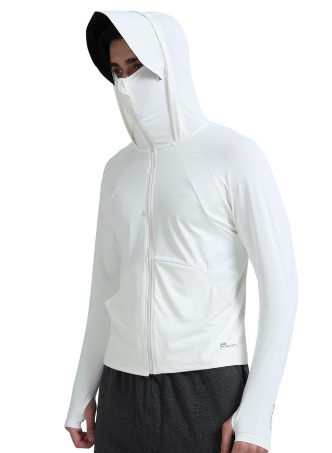 FABSPORTS Men's UV Protection Sun Screen Jacket, Sun Protection Clothing, Lightweight with UPF 50+ Protection for Outdoors - Image 1
