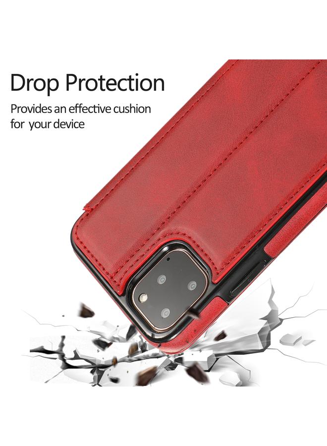 S-TOP Case For iPhone 11 Pro Knight Magnetic Suction Leather Phone Case - Image 5