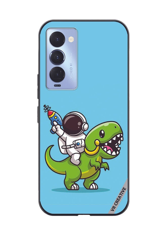 VR CREATIVE Protective Case Cover For Tecno Camon 18/18 P Dinosaur Design Multicolour - Image 1