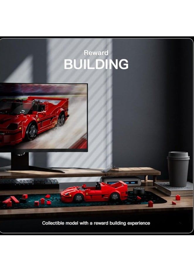 mould king 27066 Speed Champions Car Building Block Toys with Acrylic Display Case, Educational Model Race Car Toy，Collectible Racing Vehicle Set for boy & girl Age 8+ Teens Adults, 352Pieces  - Image 3