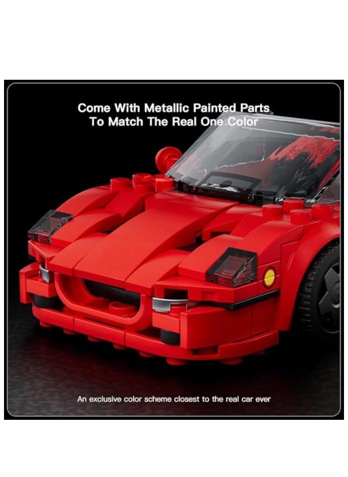 mould king 27066 Speed Champions Car Building Block Toys with Acrylic Display Case, Educational Model Race Car Toy，Collectible Racing Vehicle Set for boy & girl Age 8+ Teens Adults, 352Pieces  - Image 4
