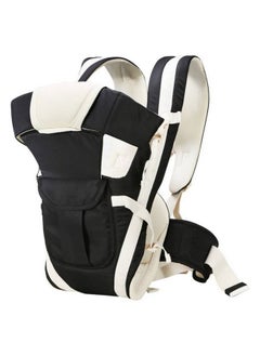 Chinmay Kids Adjustable Hands-Free 4-In-1 Baby Carrier Cum Kangaroo Black Bag With Comfortable Head Support & Buckle Straps For 0-18 Months Baby, Toddler  - Image 2