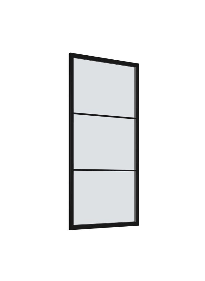 DANUBE HOME - Milano Bathtub Screen Shower Screen Door Shower Curtain Alternative  (Wg-1Pg) 800*1400 - Matt Black - Made In China - Image 1