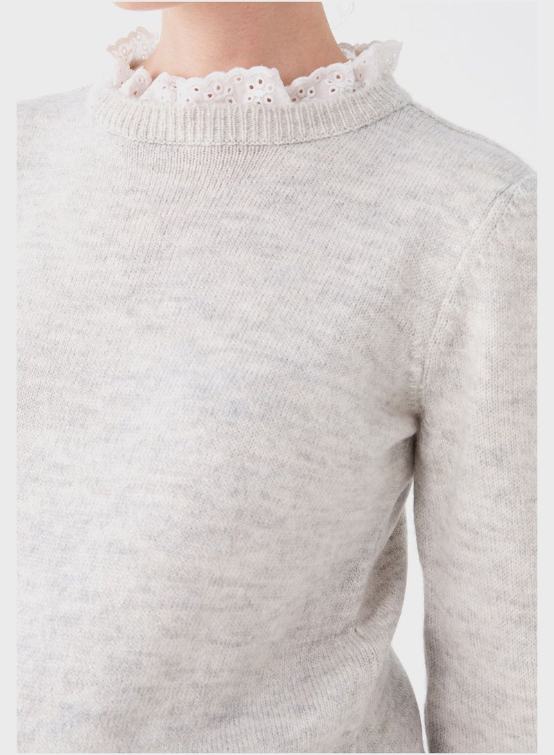 LC Waikiki Maternity High Neck Ruffle Detail Tunic - Image 4