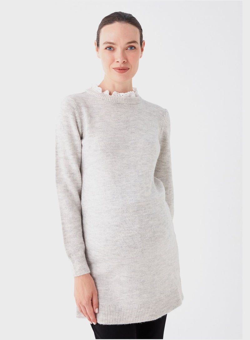 LC Waikiki Maternity High Neck Ruffle Detail Tunic - Image 1