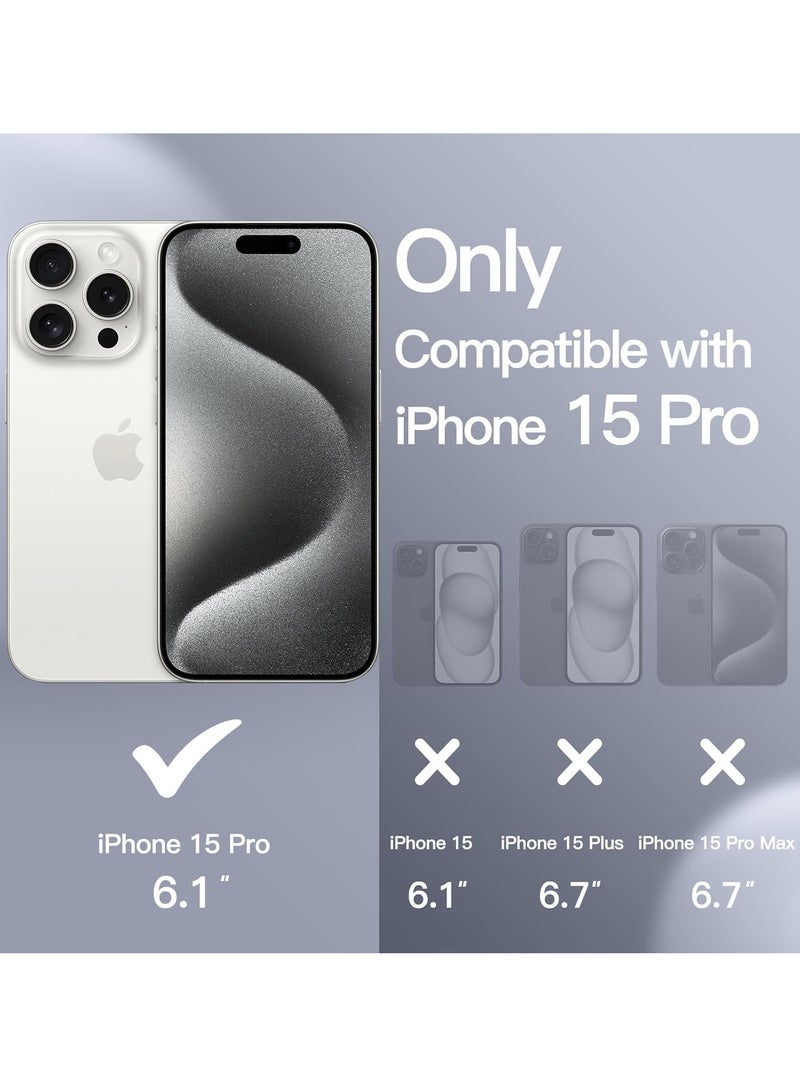 Silicone Case Compatible with iPhone 15 pro 6.1 Premium Silicone Full Body Protection white - Image 4