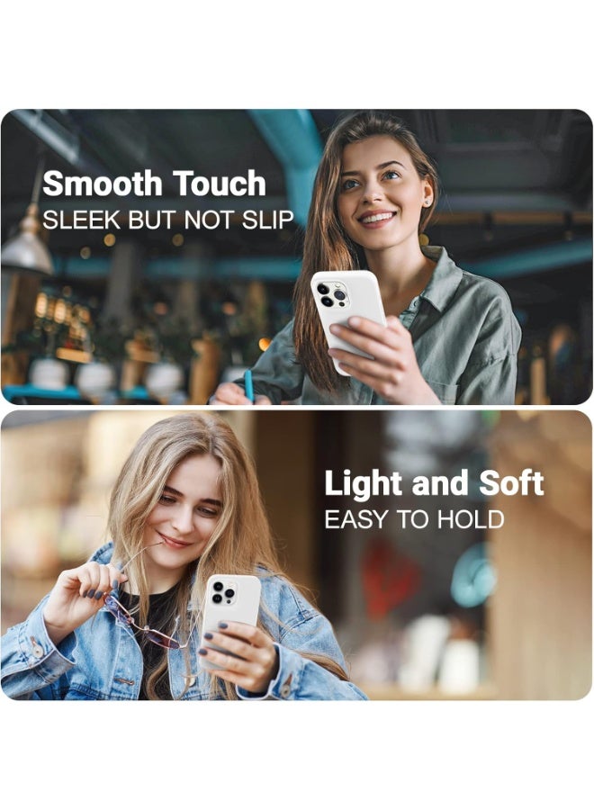 ACLIX Premium Liquid Silicone Case for iPhone 15 Pro Slim Fit, Soft Touch with Microfiber Lining & Enhanced Camera Protection - Durable & Anti-Fingerprint | White - Image 5
