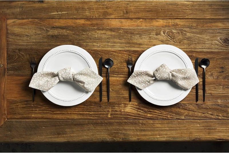 Mud Pie Animal Print Cloth Napkin Set Cheetah 18 x 18 - Image 3