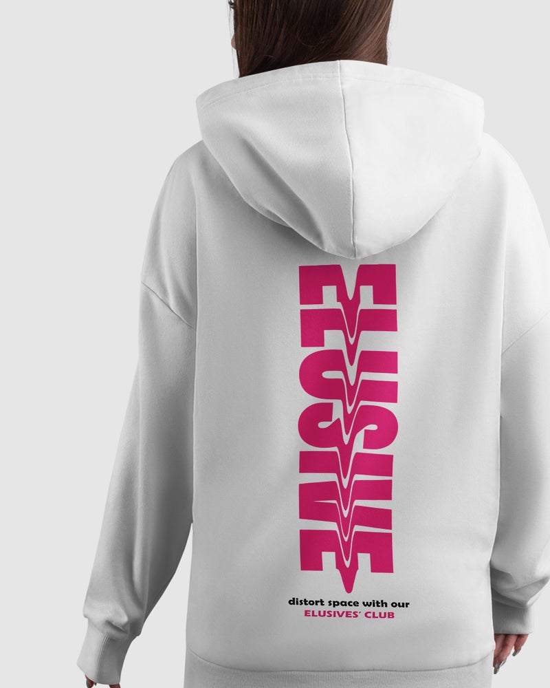 Glitter Women Winter Hoodie - White - Image 4