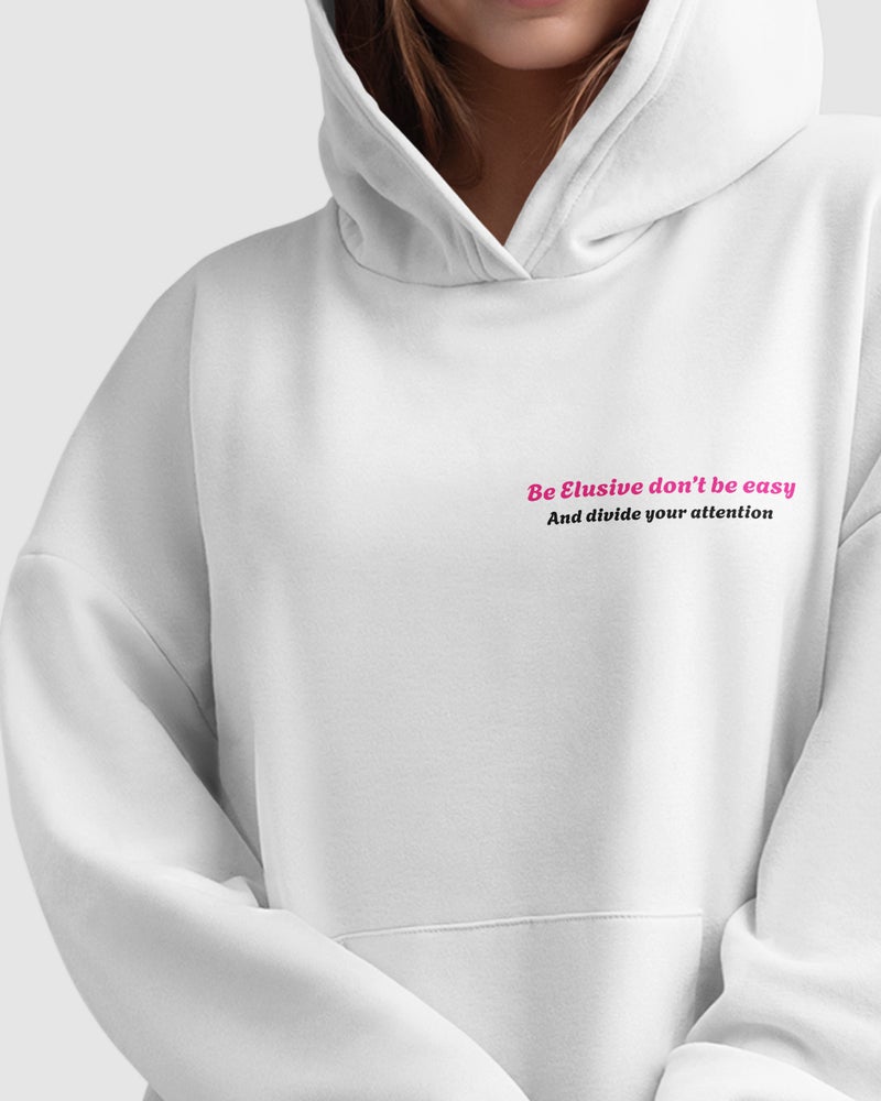 Glitter Women Winter Hoodie - White - Image 3