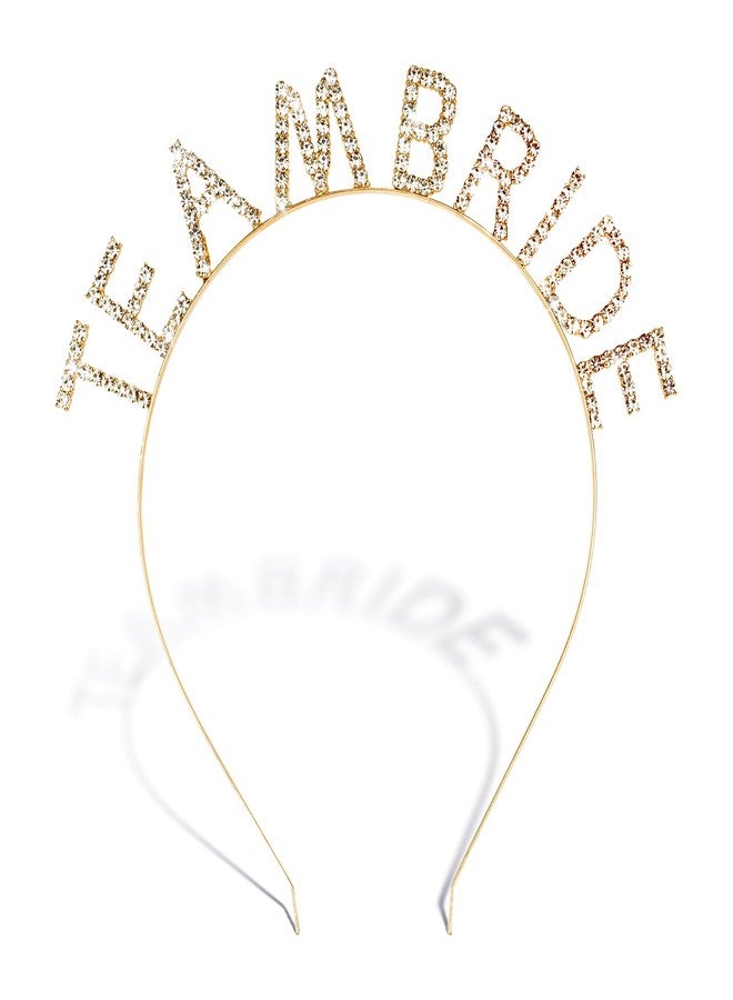 جاسيا طوق رأس وصيفة العروس من جاسيا (B2-TEAM BRIDE GOLD) - Image 1