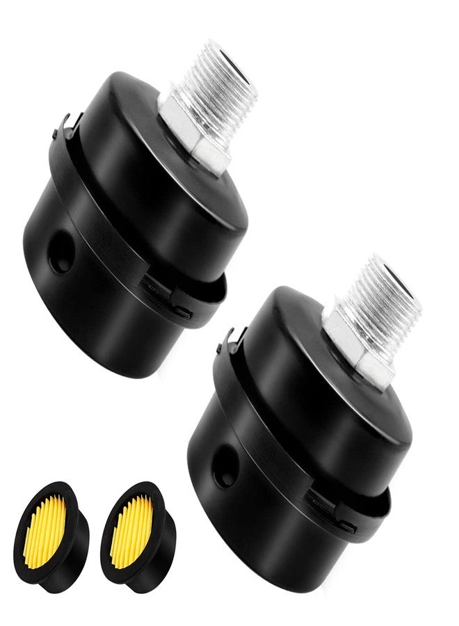 Tnuocke 2pcs 1/2" Thread Air Compressor Silencer,Air Compressor Intake Filter Sound Muffler Accessories 20mm for generators; blowers; exhaust ports - Image 1