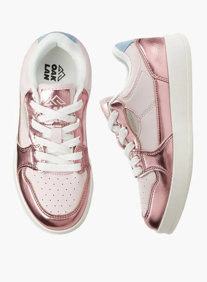 شو اكسبرس Girls Colourblock Lace-Up Ankle Sneakers