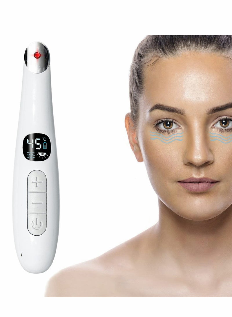 Excefore Eye  Face Massager Tool/Pen, Anti-aging Facial with Heat Vibration, for Dark Circles Puffiness Lip Fine Lines, Promote Essence Absorption (37-45°C) - Image 1