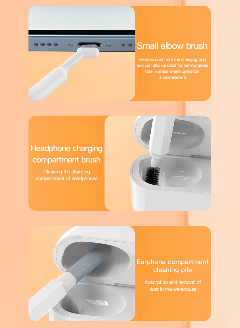 20-In-1 Multifunctional Electronic Cleaner Kit, Computer Keyboard Cleaner Tool, Electronic Cleaning Kit With Brush Spray ,For PC Monitor/Earbud/Cell Phone/Laptop/Computer/Bluetooth Earphones(White) - Image 5