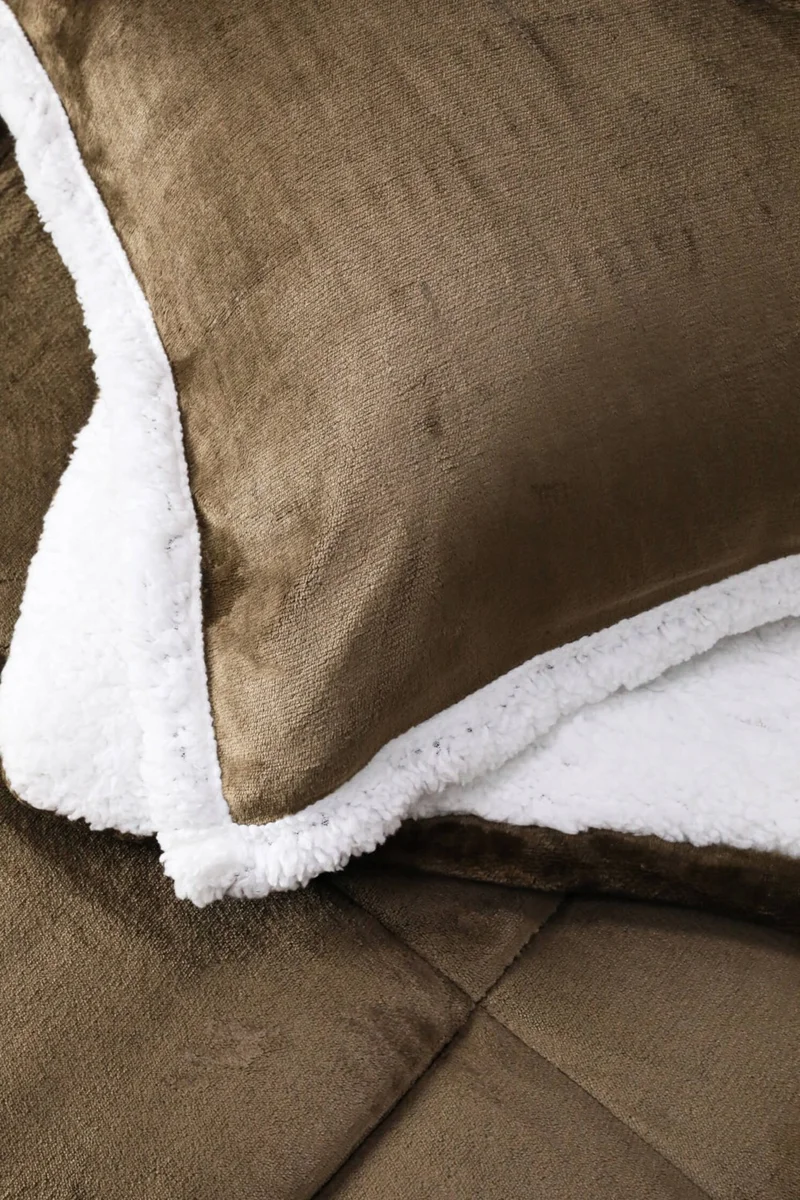 فافورا Comforter Double Blanket Set - Brown