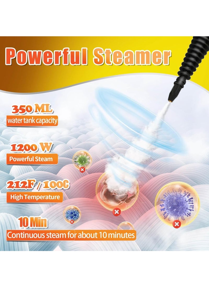ARNOTEC - Portable Handheld Steam Cleaner 1000w Multifunctional High Temperature With 9 Pieces Accessories Suitable For Kitchen Sofa Bathroom Window - Image 1