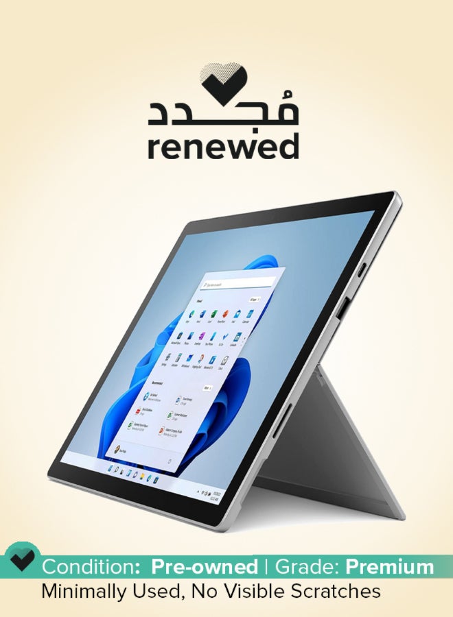 مايكروسوفت Renewed - Surface Pro 7+ Laptop With 12.3-Inch WUXGA Display,Intel Core i5-1135G7 Processor/Quad Core/11th Gen/8GB RAM/1TB SSD/Windows 11 English silver - Image 1